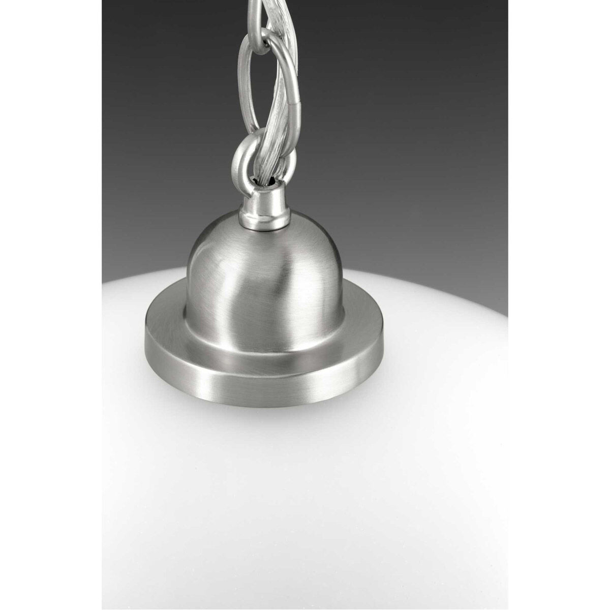 Classic Dome 1 Light 15 inch Brushed Nickel Pendant Ceiling Light